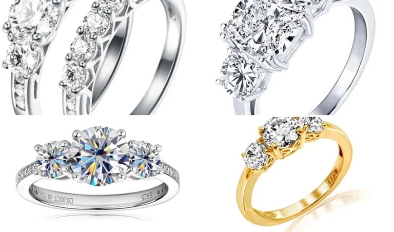 best affordable three stone ring under 200