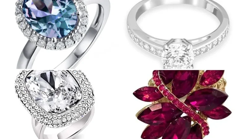 best crystal cocktail ring under 50