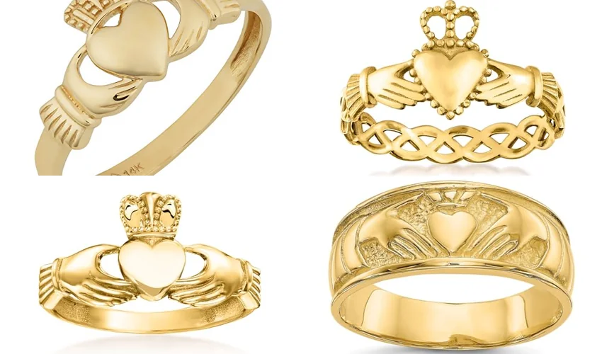 best gold claddagh ring handmade