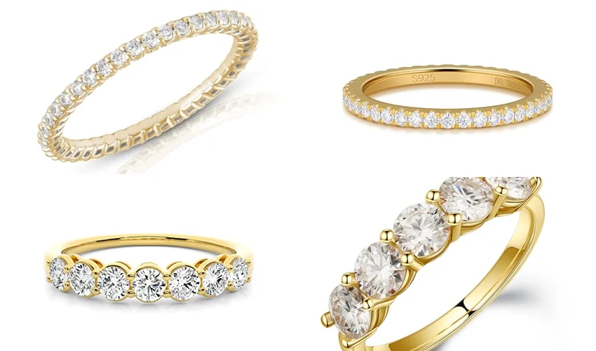 best gold eternity ring for women