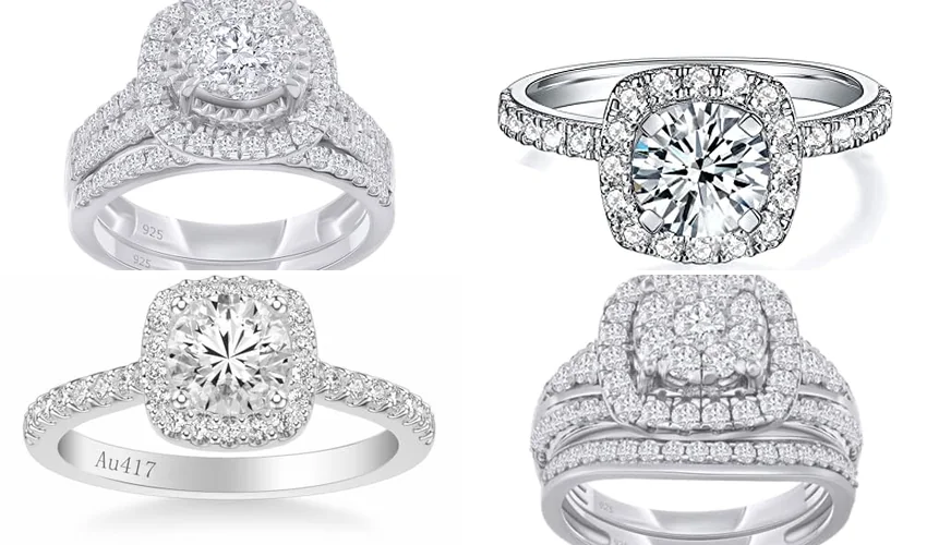 best gold halo ring for weddings