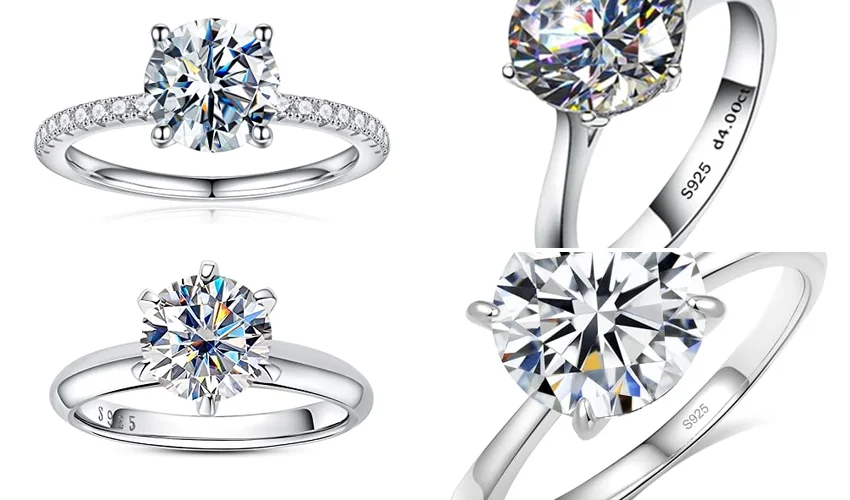 best moissanite solitaire ring