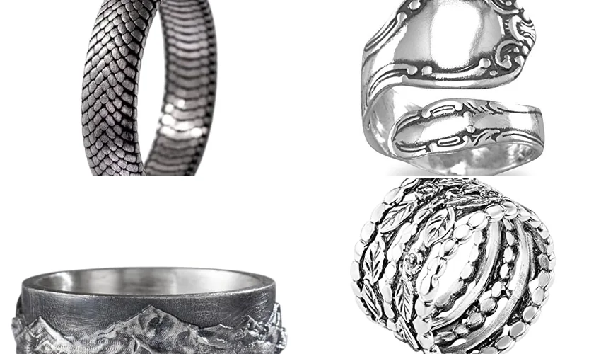 best oxidized silver ring