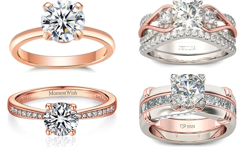best rose gold engagement ring
