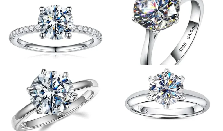 best round cut solitaire ring