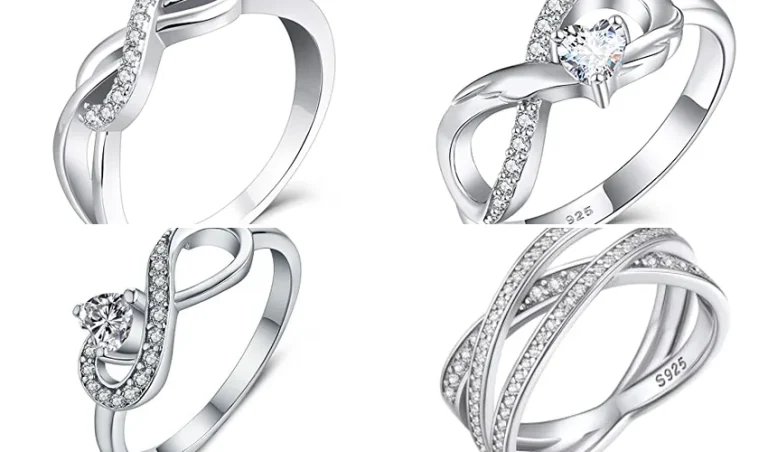 best silver infinity ring under 50