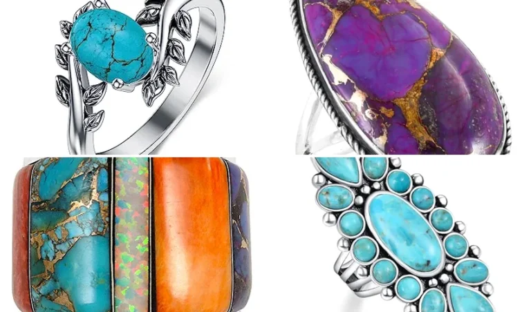 best silver ring with turquoise stone