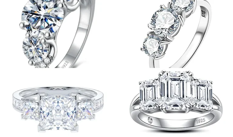 best three stone engagement ring